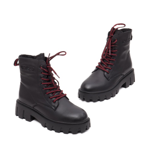 Ghete dama, piele naturala, M4M400013A 01-N, negru - Img 2