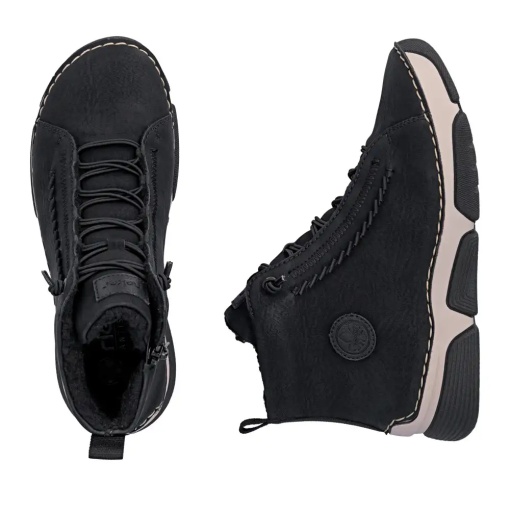 Ghete dama Rieker 45912-00, negru - imagine 9