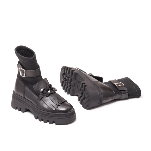 Ghete fashion negre, M 410 Box+Sint - Img 5