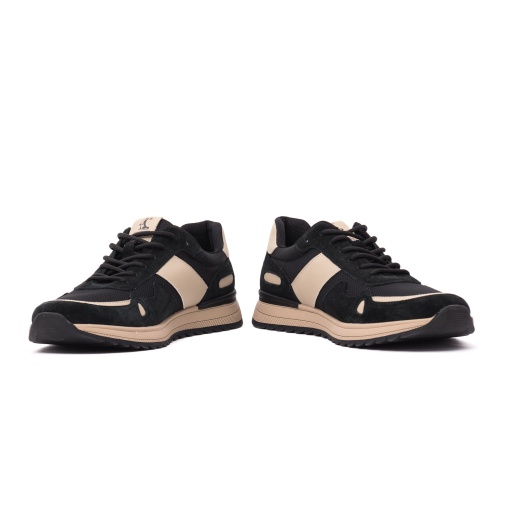 Pantofi bărbătești Otter E6E660005A L2-Z din material textil, negru - Img 5