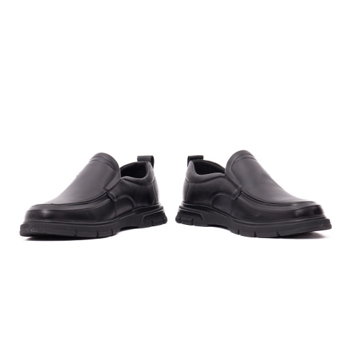 Pantofi bărbătești Otter E6E660009A 01-N din piele naturala, negru - Img 5