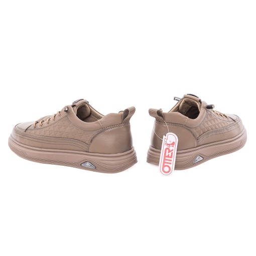 Pantofi barbati casual din piele naturala, Otter 2T6106 B2-N, taupe - Img 6