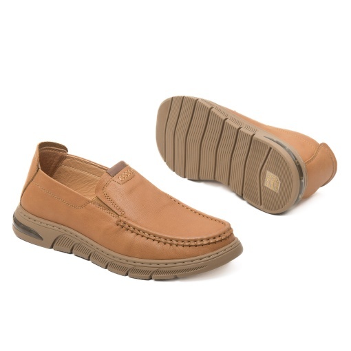 Pantofi barbati din piele naturala, Battisto Lascari, 2025-L1, camel - Img 4