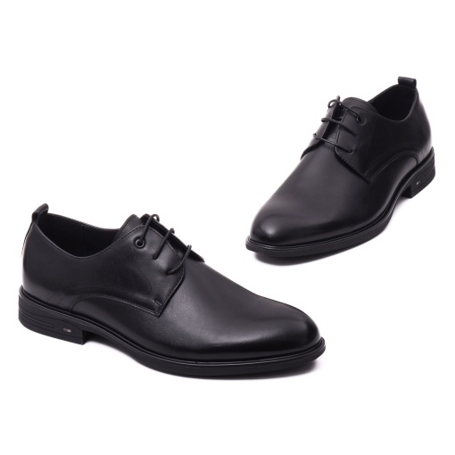 Pantofi barbati din piele naturala, Otter, E6E670002A 01-N, negru - Img 2