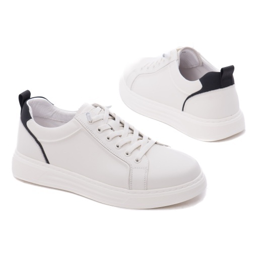 Pantofi barbati din piele naturala, Otter J2J280002A 47-N, alb - Img 3