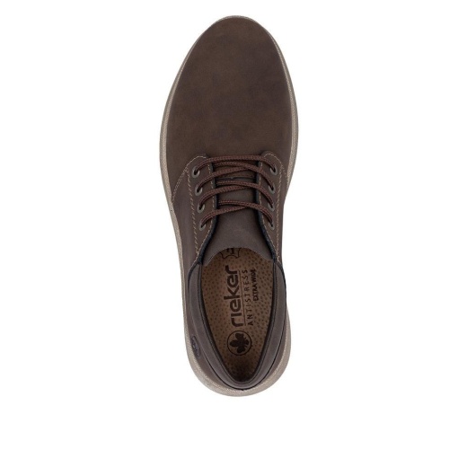 Pantofi barbati din piele naturala, Rieker 10424-22, maro - Img 8