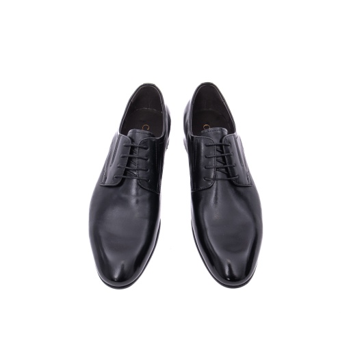 Pantofi bărbați eleganți Caribu 3MKD1-16-6A 01-N negri piele naturală office/formal - Img 5