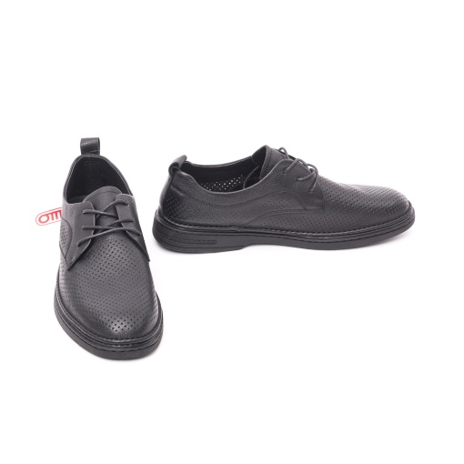 Pantofi bărbați negri din piele naturală Otter 7CCJ60003A 01-N – casual - Img 4