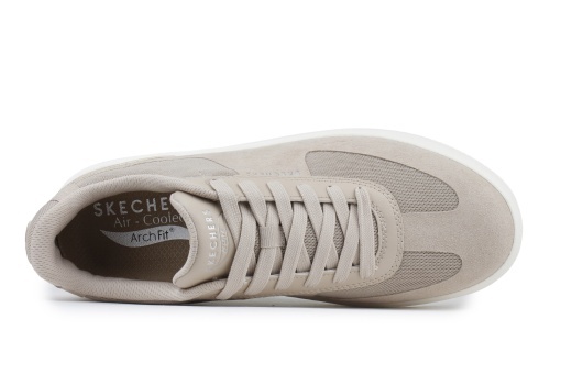 Pantofi barbati sport din material textil, Skechers ARCH FIT COURT BREAK 183400 NAT NATURAL, bej - Img 5