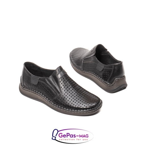 Pantofi barbati vara casual, piele naturala box, LFX 595 - Img 3