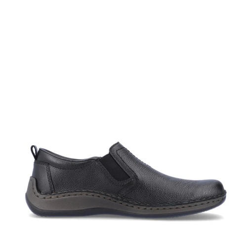 Pantofi Casual Bărbați Rieker 05264-14 Bleumarin - Piele Naturală - Lățime H (Extra Wide) - Img 6