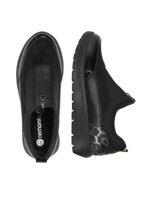 Pantofi dama casual din material textil, Remonte, D2V01-04, negru - Img 7