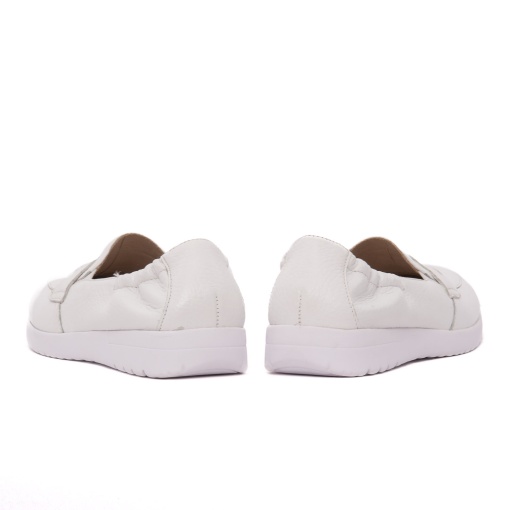 Pantofi dama casual din piele naturala, Caprice, 9-24702-44 105 WHITE DEER, alb - Img 6