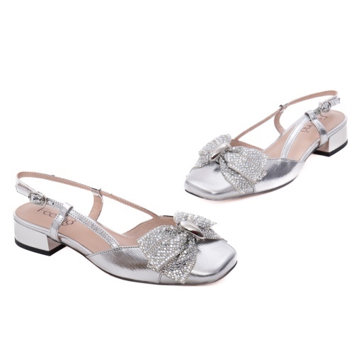 Pantofi dama casual din piele naturala, Feeling D75-3903, argintiu - Img 2