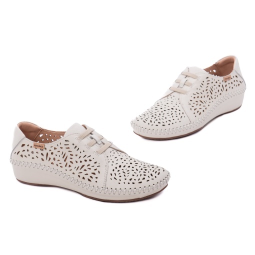 Pantofi dama casual din piele naturala, Pikolinos P. VALLARTA 655-4783 NATA, alb - Img 2