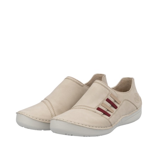 Pantofi dama casual, piele naturala, 52560-62, bej - Img 3