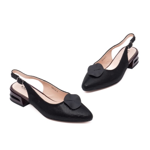 Pantofi dama decupati,piele naturala texturata,JYJY20018 01-I - Img 2