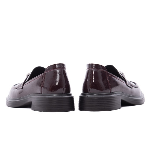 Pantofi dama eleganti din piele naturala lacuita, PASS Collection M5M580012B 23-L, bordo - Img 6