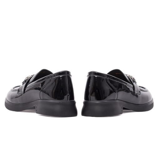 Pantofi dama eleganti din piele naturala lacuita, PASS Collection 1MA90005A 01-L, negru - Img 6