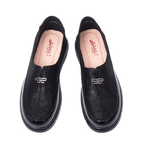 Pantofi dama eleganti din piele naturala lacuita, PASS Collection, M5M570003C 01-I - Img 5