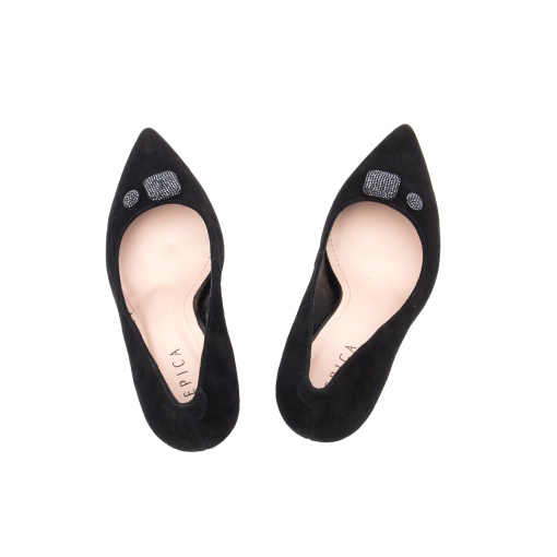 Pantofi dama, piele naturala intoarsa, HMHM00038B L2-I, negru - Img 7