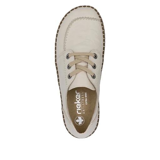 Pantofi dama, piele naturala, Rieker N2402-60, bej - Img 8