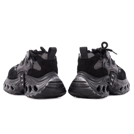 Pantofi dama sport din piele mix, Gryxx 1SW90005A 01-Z, negru - Img 6