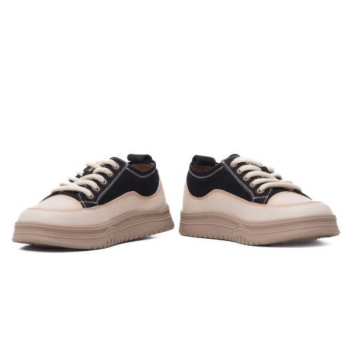 Pantofi dama sport din piele naturala, Feeling, 6675, negru - Img 5
