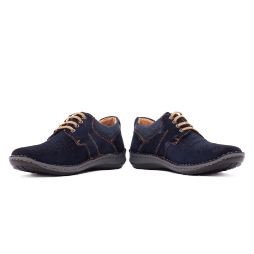 Pantofi de vara din piele intoarsa, Otter OT9560 42-I, bleumarin - Img 5