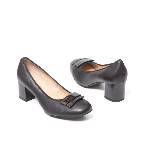 Pantofi eleganti cu toc gros, JIJI20088C 01-N - Img 5