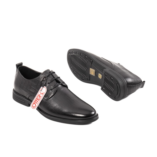 Pantofi Otter eleganti, piele naturala, E6L99399 01-N, negru - Img 4