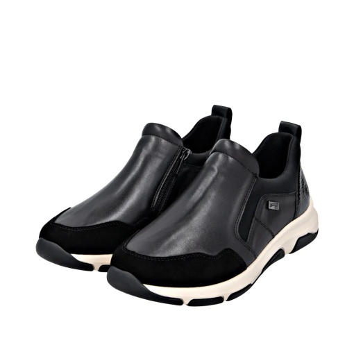 Pantofi sport dama din piele naturala, Remonte D1S07-00, negru - Img 7