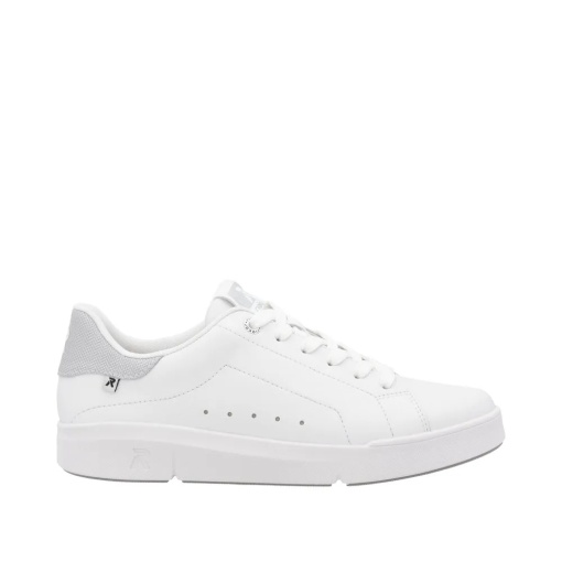 Pantofi Sport Damă Rieker 41902-80 Albi - Piele Naturală - MemoSoft - Img 11