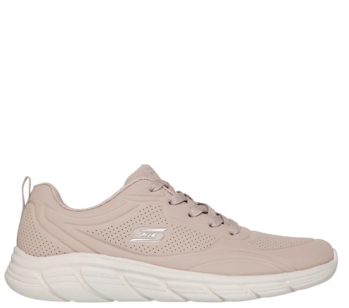Pantofi sport damă Skechers BOBS 117715-TAN roz prăfuit, Memory Foam - Img 4