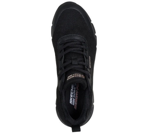 Pantofi sport impermeabili damă Skechers BOBS B Flex - Flex Proof 117351-BBK, negri, cu Memory Foam - Img 2