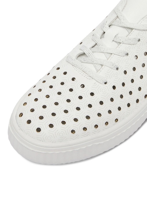 Pantofi Vară Damă Remonte D3E06-80 Albi - Piele Perforată - Img 6