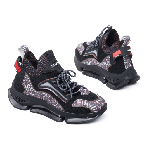 Pantofi vara unisex din material sintetic, Gryxx, 7D21018 01-Z, negru - Img 3