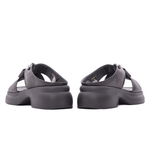Papuci dama din piele naturala, Karisma 9NMA80002A 01-N, negru - Img 6