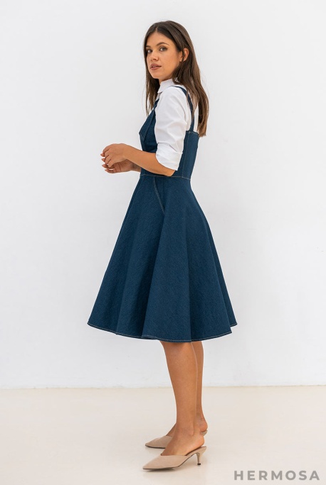 Rochie Denim Ilinca Bleumarin - Img 4