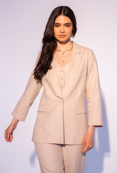 Sacou Parma bej – eleganță lejeră și rafinament urban - Img 3