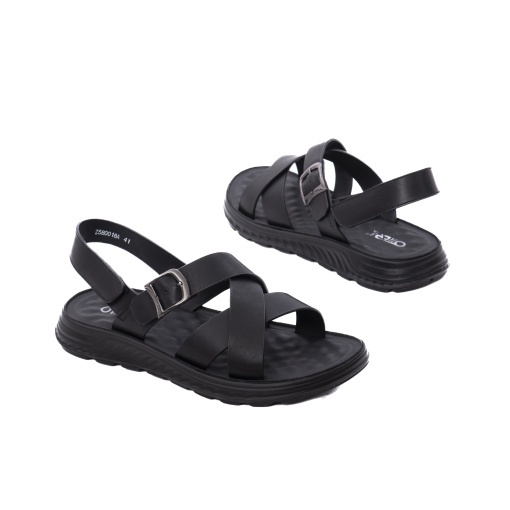 Sandale barbati din piele naturala, Otter 28Z580018A 01-N, negru - Img 3
