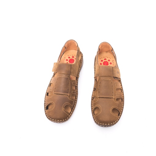 Sandale bărbați OT9544 04-2 din piele naturală maro – Otter - Img 4