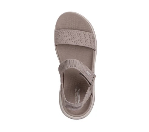 Sandale dama din material textil, Skechers GO WALK ARCH FIT 2.0 140874 TPE TAUPE, taupe - Img 3