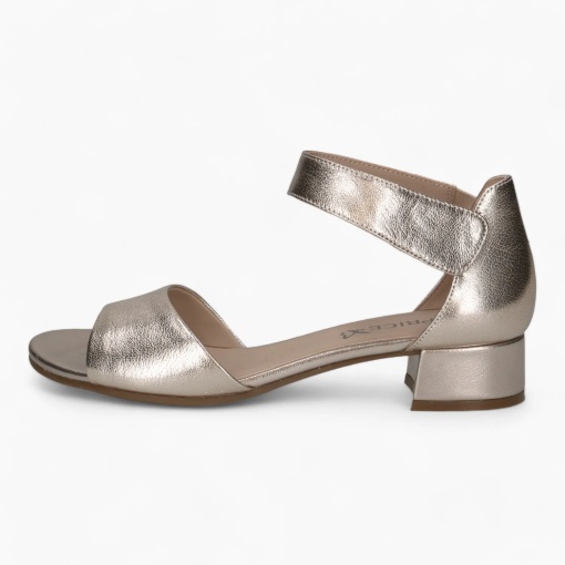 Sandale dama din piele naturala, Caprice 9-28212-42 959 PLATIN METAL, maro - Img 2