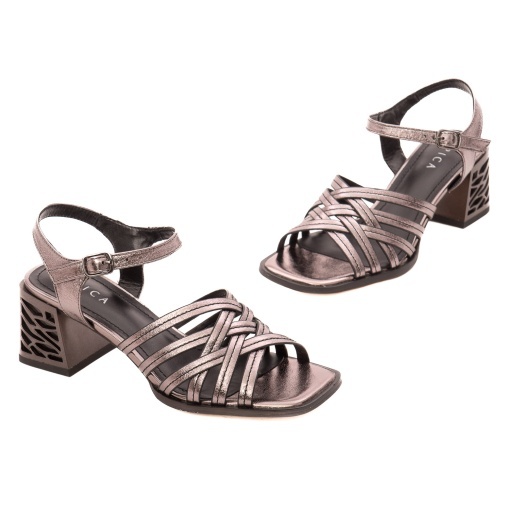Sandale dama din piele naturala, Epica Z9L177-A629-ZP279TH 17-N, bronz - Img 2