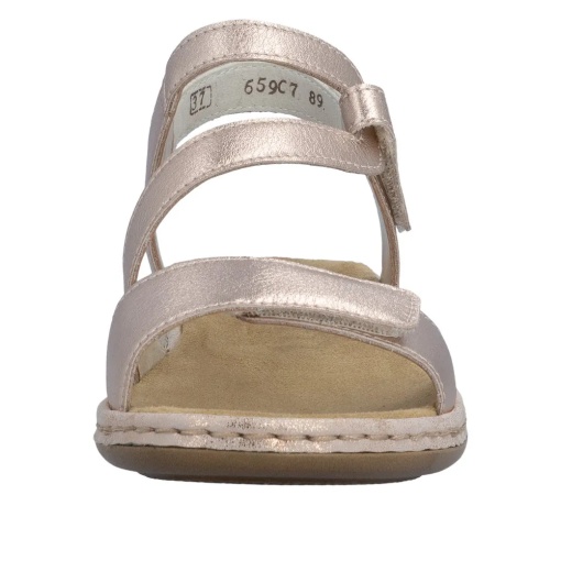 Sandale dama din piele naturala, Rieker 659C7-89 - Img 5