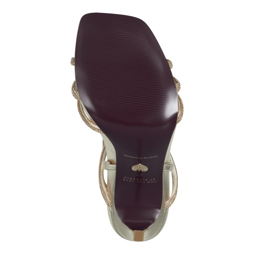 Sandale elegante, piele naturala, 28371/20 994 auriu - Img 2