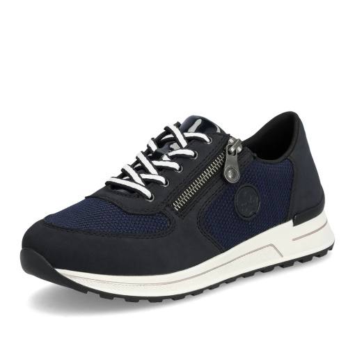 Sneakers dama bleumarin cu siret si fermoar, N1411-14 - Img 2