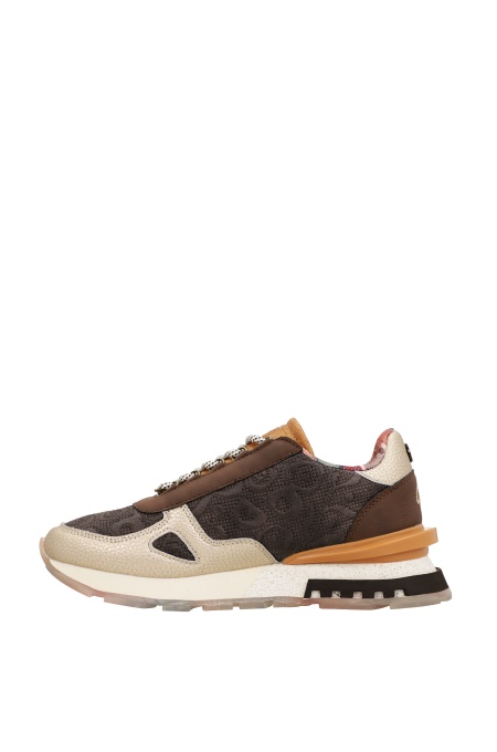 Sneakers damă din piele Anekke Lisboa 433 Brown - Img 2