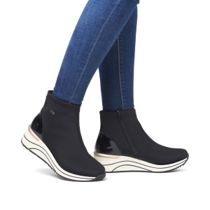 Botine impermeabile negre Remonte D0T73-03